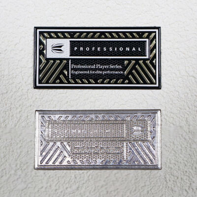 Custom TPU High-Frequency Patch - Metall-Gold & Schwarz Profi-Spieler-Serie-Abzeichen für Sportbekleidung