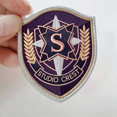 Custom Embroidered Patches Heat Transfer with Multiple Color Options and Tested Wash Resistance Ideal for Ski Wear and Jackets