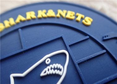 Prägeartige Maßgummiaufkleber 3 PVC-Logo-Hitze-Presse oder nähen auf Mantel/Gepäck
