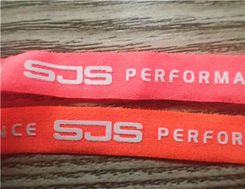 Professionelle kundenspezifische Leuchtstofffarb-Kleidungs-elastisches Band mit speziellem Logo