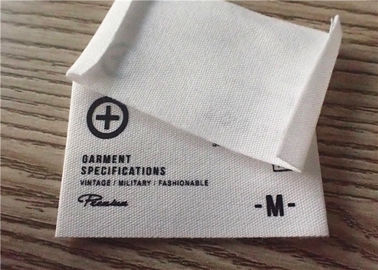 Baumwolle gesponnene Kleidungs-Aufkleber mit weißem Hintergrund-und Druckgraphik-Logo
