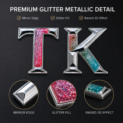 3D-Kustom-Metall-Glitter-Wärmeübertragungs-Logo-Etiketten für Kleidung und Sportbekleidung