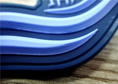 S / M/L dunkelblaue Gummiflecken 3D/Gummi-Aufkleber für Kleidung