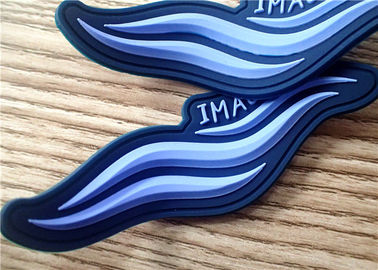 S / M/L dunkelblaue Gummiflecken 3D/Gummi-Aufkleber für Kleidung