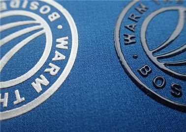 Siebdruck-Silikon-Wärmeübertragungs-Kleidungs-Aufkleber mit glänzendem Farboberflächen-Marken-Logo