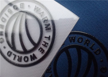 Siebdruck-Silikon-Wärmeübertragungs-Kleidungs-Aufkleber mit glänzendem Farboberflächen-Marken-Logo
