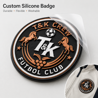 Custom 3D Silicone Wärmeübertragung Etiketten & Abzeichen mit erhöhten geprägtes Logo für Sportbekleidung Straßenbekleidung Jacken Hüte Taschen OEM ODM
