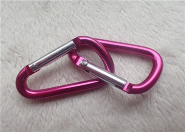 Kleine personifizierte fördernde Geschenke Carabiner-Mehrfachverbindungsstelle färbt D - geformten Bergsteigen-Schnallen-Metallschlüssel-Halter