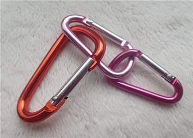 Kleine personifizierte fördernde Geschenke Carabiner-Mehrfachverbindungsstelle färbt D - geformten Bergsteigen-Schnallen-Metallschlüssel-Halter