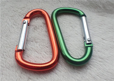 Kleine personifizierte fördernde Geschenke Carabiner-Mehrfachverbindungsstelle färbt D - geformten Bergsteigen-Schnallen-Metallschlüssel-Halter