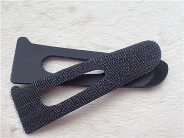 Kundenspezifische schwarze Flausch-Haken-und Schleifen-Flecken für das Kleid umweltfreundlich