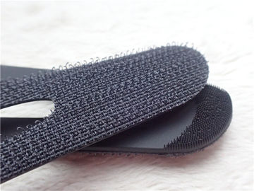 Kundenspezifische schwarze Flausch-Haken-und Schleifen-Flecken für das Kleid umweltfreundlich