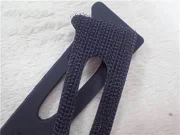 Kundenspezifische schwarze Flausch-Haken-und Schleifen-Flecken für das Kleid umweltfreundlich