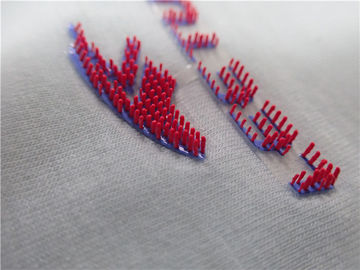 Logo-Wärmeübertragungs-Kleidung des Bürsten-Punkt-Silikon-3D beschriftet hoch- Gummiband