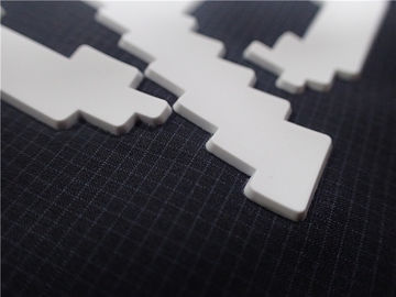 Kundenspezifische weiße Silikon-Formteil-Wärmeübertragungs-Aufkleber für Stärke der Kleidungs-0.6MM