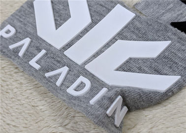 Wärmeübertragungs-Silikon-Aufkleber, prägeartiger Logo PVCgummiflecken für Kleider