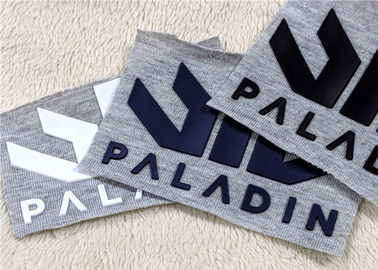 Wärmeübertragungs-Silikon-Aufkleber, prägeartiger Logo PVCgummiflecken für Kleider