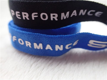 Berufs-Polyester-elastisches Stoff-Band mit Drucksilikon-Logo