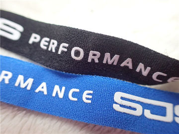 Berufs-Polyester-elastisches Stoff-Band mit Drucksilikon-Logo