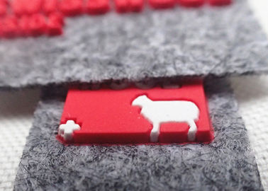 Gewohnheit glaubte Gewebe-Flecken-Silikon-Logo für Hüte/Taschen/Kleidung OEKO SGS BV