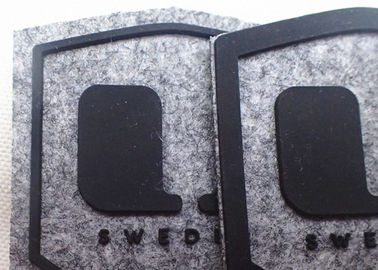 Gewohnheit glaubte Gewebe-Flecken-Silikon-Logo für Hüte/Taschen/Kleidung OEKO SGS BV