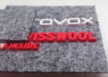 Gewohnheit glaubte Gewebe-Flecken-Silikon-Logo für Hüte/Taschen/Kleidung OEKO SGS BV