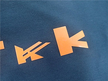 Kundenspezifisches glänzendes Eisen der Orangen-TPU auf Kleidungs-Flecken, Wärmeübertragungs-Schuh-Aufkleber