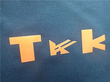 Kundenspezifisches glänzendes Eisen der Orangen-TPU auf Kleidungs-Flecken, Wärmeübertragungs-Schuh-Aufkleber