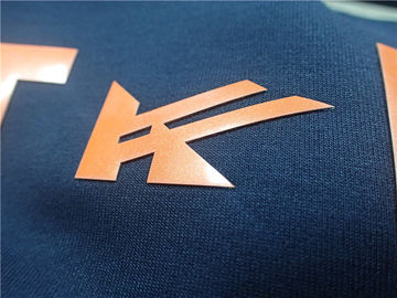 Kundenspezifisches glänzendes Eisen der Orangen-TPU auf Kleidungs-Flecken, Wärmeübertragungs-Schuh-Aufkleber
