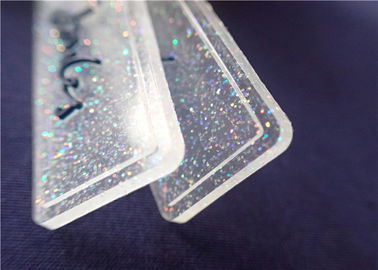 Personifizierter völlig transparenter PVC-Ausweis mit buntem Pulver für Kleid