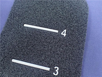 Umweltfreundlicher schwarzer Flausch-kundenspezifischer Haken-und Logo-Kleidungs-Flecken der Schleifen-grauer TPU