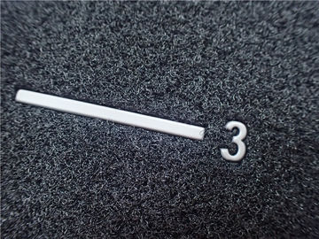 Umweltfreundlicher schwarzer Flausch-kundenspezifischer Haken-und Logo-Kleidungs-Flecken der Schleifen-grauer TPU