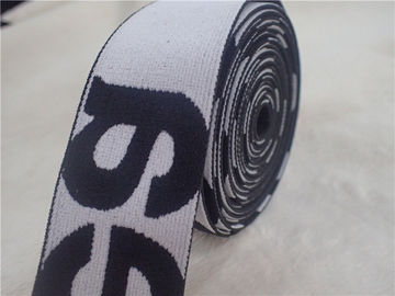 Doppelter Farbjacquardwebstuhl-elastisches Band der Mode-4CM für Rock-helle Farbe