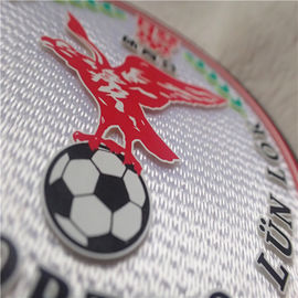 Drei Diemensional die kundenspezifische Kleidung bessert Drucktatami mit hoher Dichte mit prägeartigem Logo für Sportkleidung aus