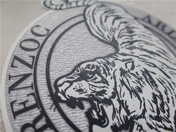Kundenspezifische Kleidung OEKO bessert unregelmäßige Form-Tiger-Logo-Silikon-Wärmeübertragung Tatami Scharen aus