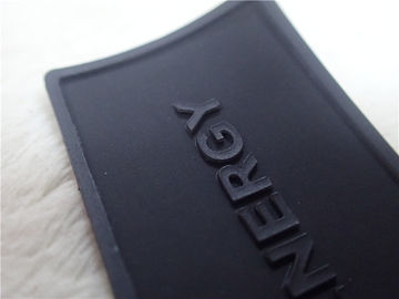 Glänzende kundenspezifische Kleidung des Schwarz-TPU bessert Verschleißfestigkeit der Größen-3*4.5cm aus