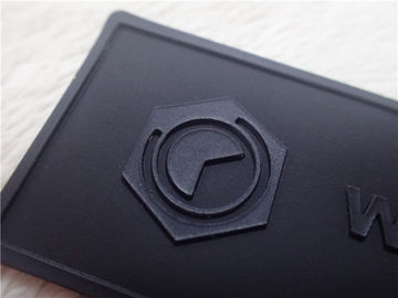 Glänzende kundenspezifische Kleidung des Schwarz-TPU bessert Verschleißfestigkeit der Größen-3*4.5cm aus