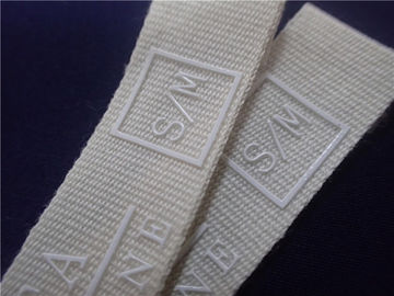 Weiß Druckgewebe-Aufkleber mit Silikon-Logo für Sport-Kleidungs-Flecken