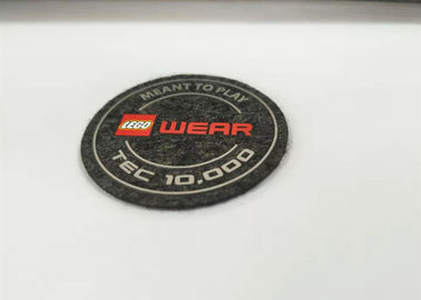 Silikon-mit hoher Dichte einzigartiges Eisen auf Flecken-Filz-Gewebe beschriftet kundenspezifisches Logo-Drucken