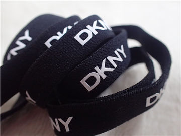 Schwarze Unterwäsche-elastisches Band mit dem Druck weißes des Silikon-Logo-Umweltschutzes