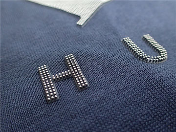 Dauerhafte Wärmeübertragungs-Kleideraufkleber bürsten buntes Logo der Punkt-3D
