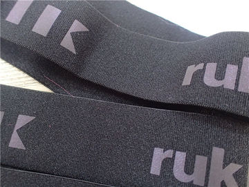 Wärmeübertragungs-Logo auf Polyester-elastischem gewebtem Material/Kleidungs-elastischem Band
