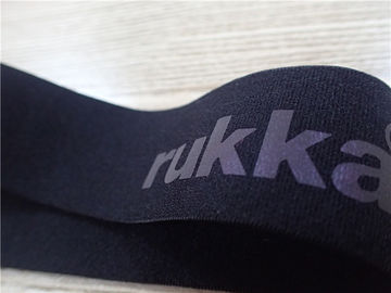 Wärmeübertragungs-Logo auf Polyester-elastischem gewebtem Material/Kleidungs-elastischem Band