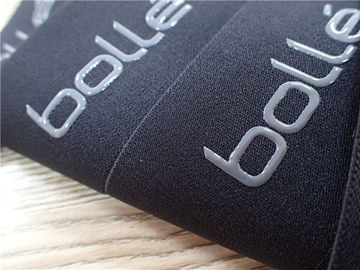 Hoher Hartnäckigkeits-Jacquardwebstuhl-elastisches Band für Kleidung, Silikon-Logo-Umweltschutz druckend