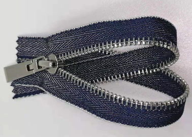 Dauerhafte y-Art-Metallzähne machen mit reinen Baumwollstoff-/-metallreißverschlüssen für Jeans Reißverschluss zu