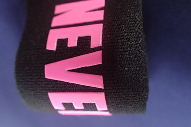 Kundenspezifischer Yoga-Turnhallen-Jacquardwebstuhl-elastisches Band-Silikon-Bildschirmausdruck für Unterwäsche