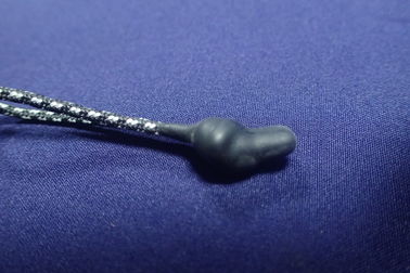 Nicht elastisches Schnur-Band mit Silikon-Enden für Taschen-Abziehvorrichtung, Jacke, Gebrauchs-Tasche