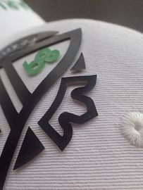 Der Heißkleber, der Siebdruck-Aufkleber/Gewohnheit des Logo-3D unterstützt, druckte Flecken