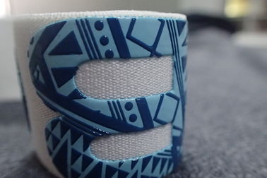 Bereiten Sie Yoga-Turnhallen-Jacquardwebstuhl-elastisches Band für die umweltfreundlichen Büstenhalter auf