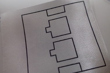 Waschbare Siebdruck-Band-Sorgfalt gesponnene Kleidungs-Aufkleber für Polo-Hemd, Mantel, Hosen